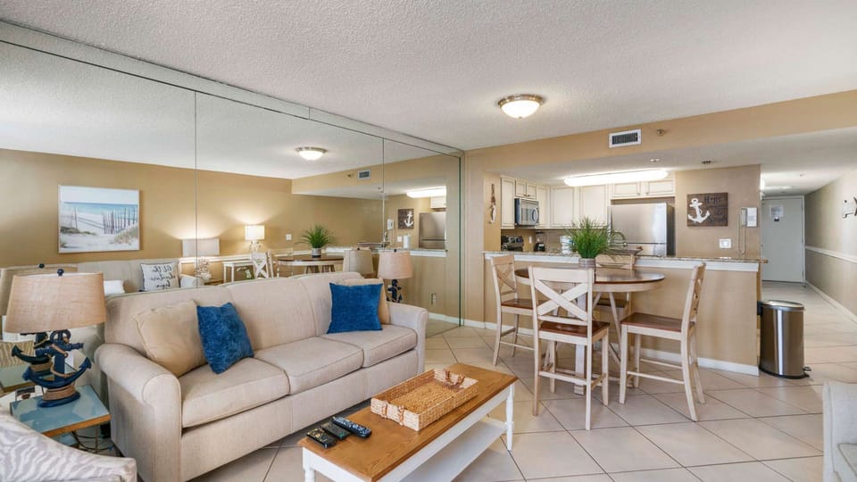 Sliding glass doors back to kitchen.

