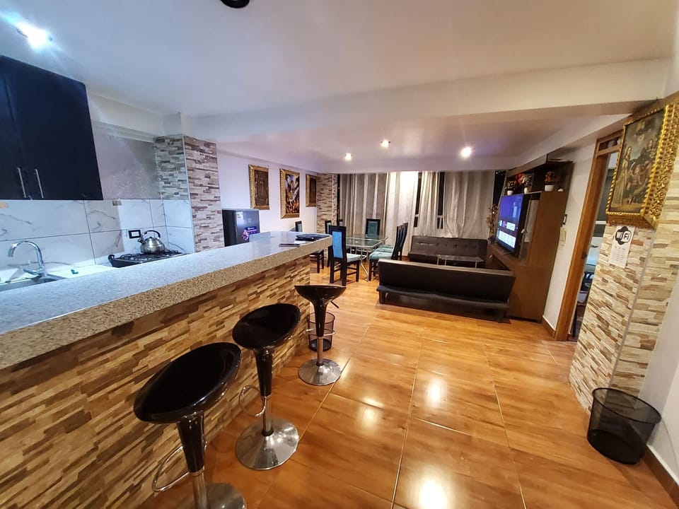 Family Apartment, Multiple Beds, Patio, River View | Living area | 50-inch Smart TV with digital channels, streaming services