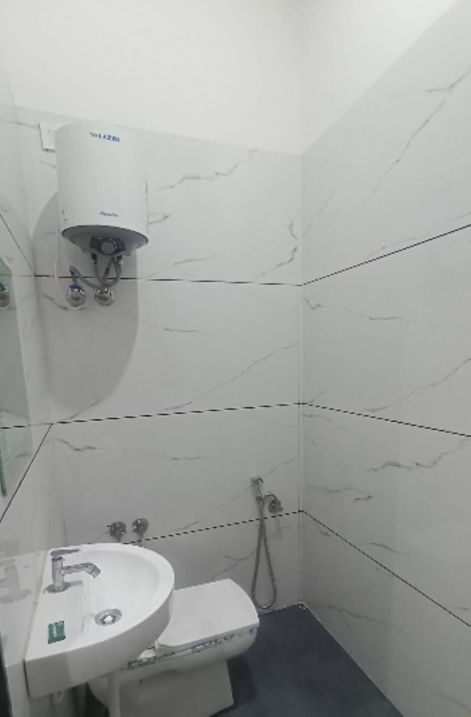 Shower, soap, toilet paper