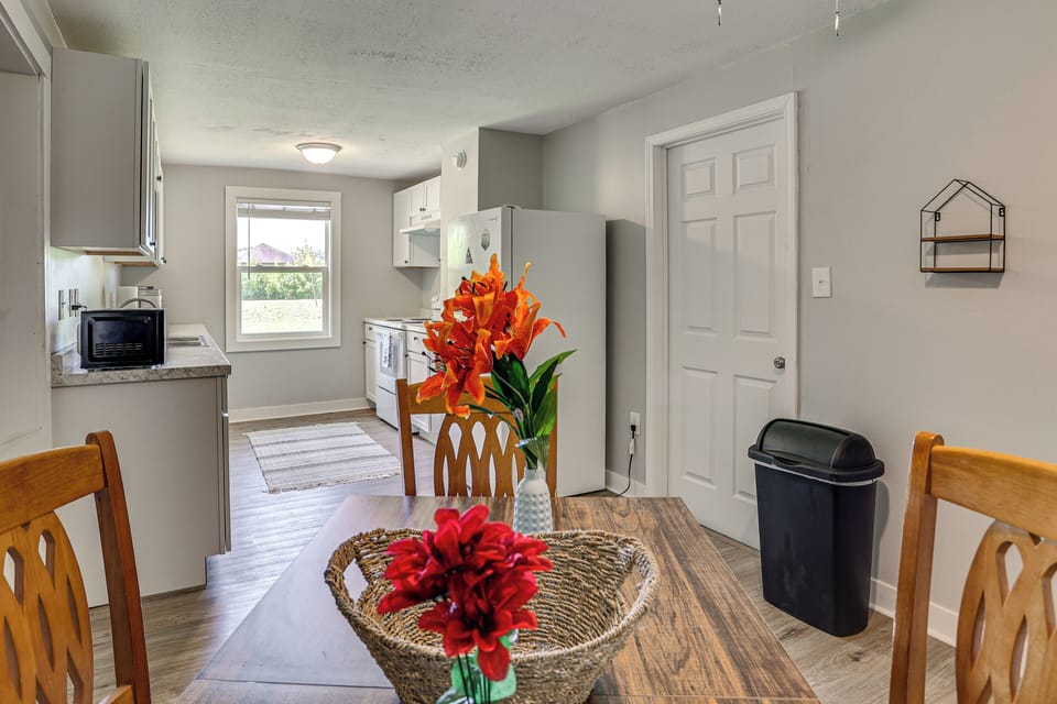 Dining Area | 1st Floor | Open Floor Plan | Dishware & Flatware