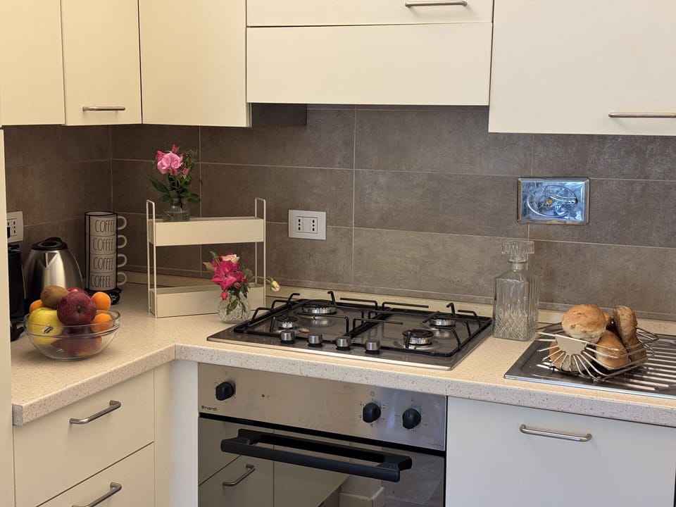 Kitchen, Kitchen Appliance, Countertop, Kitchen Stove, Major Appliance, Stove, Gas Stove, Cooktop, Home Appliance, Cabinetry