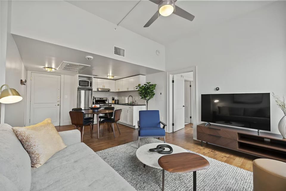 Settle in after exploring with open-plan lounging and dining.