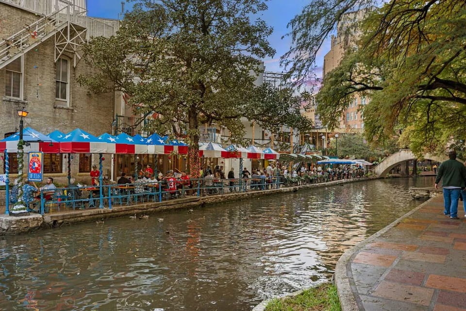 Stroll along the lively riverwalk for dining and people-watching.