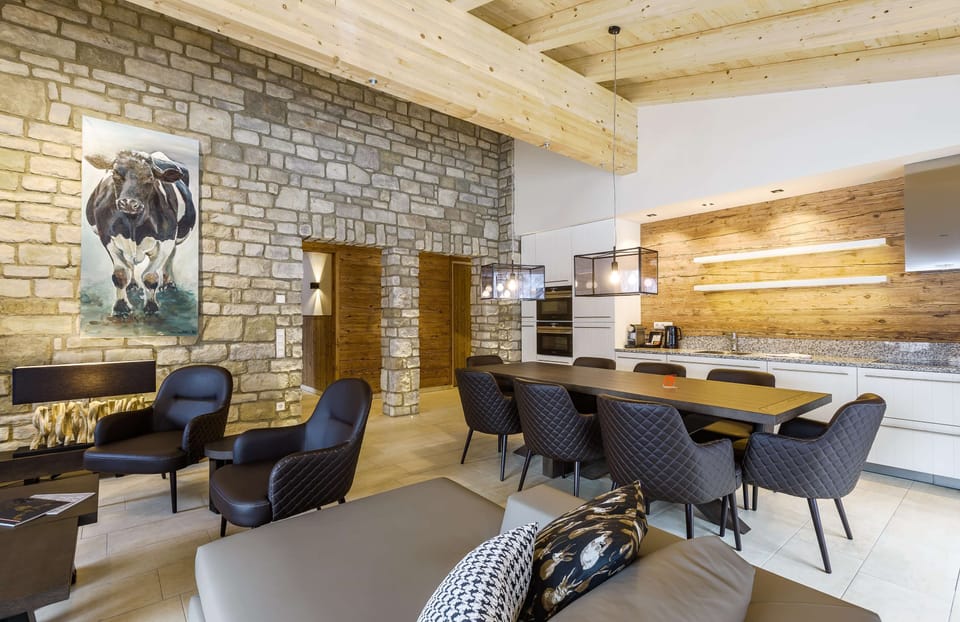 Penthouse, 3 Bedrooms, Sauna | Living area | Flat-screen TV, iPod dock, heated floors