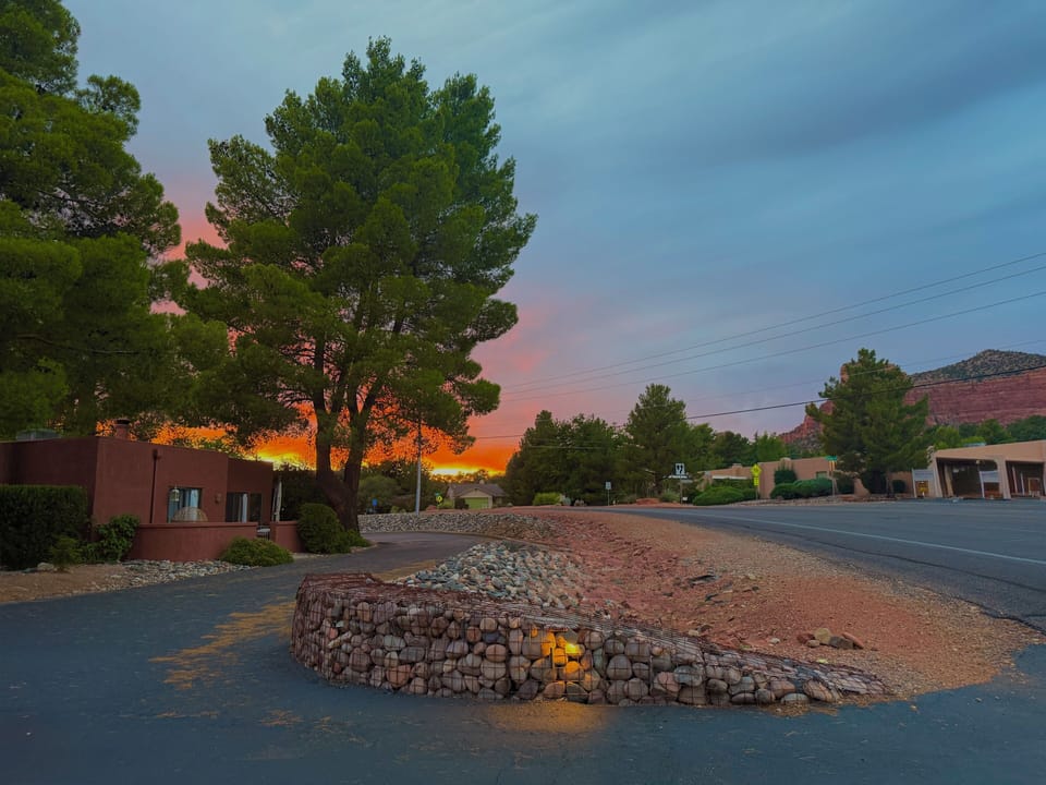 View of sunset