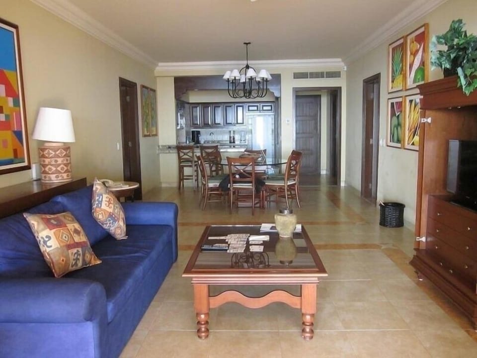 Living room and kitchen
