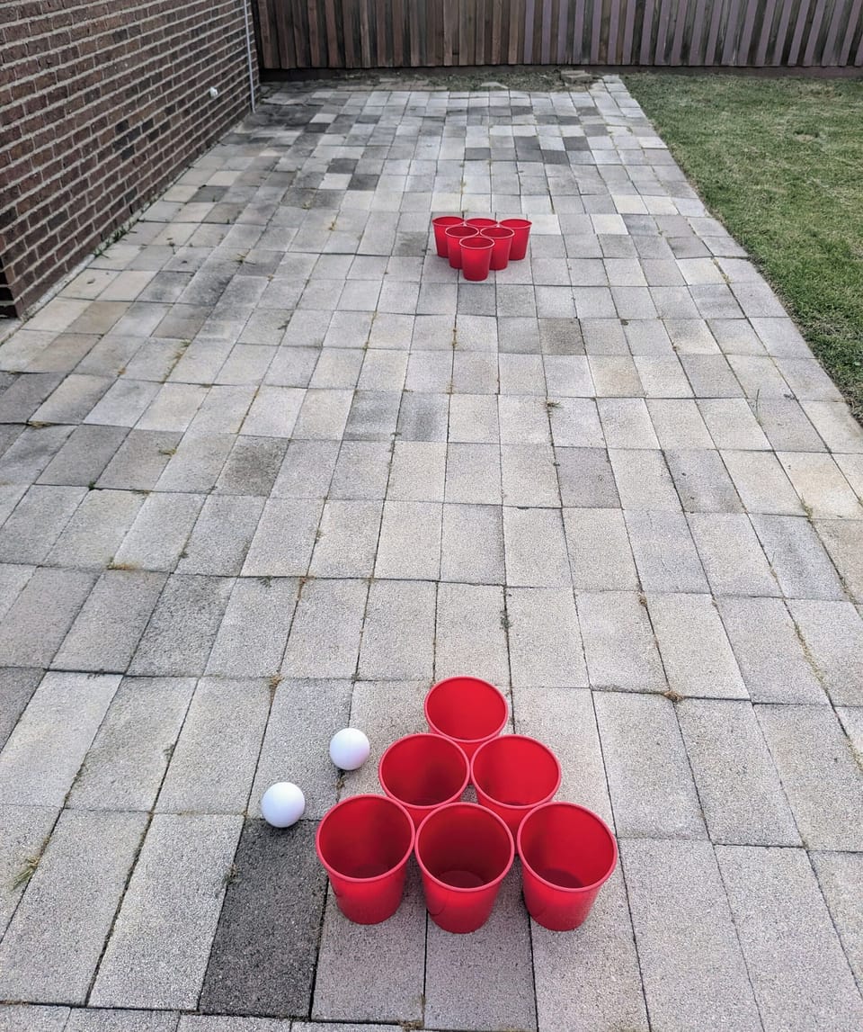Large Outdoor Pong Game
