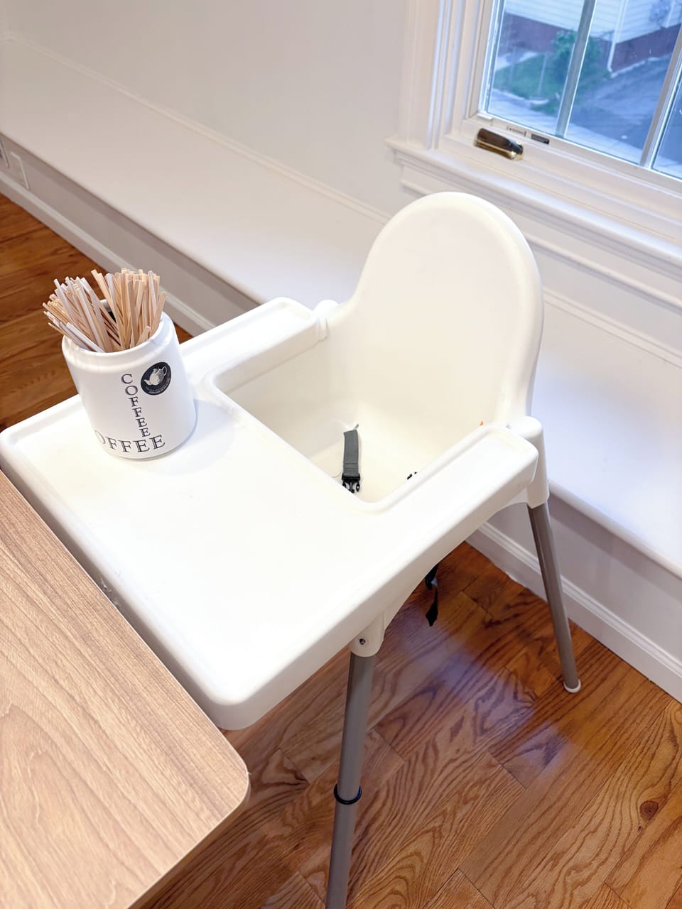 Dining Area: Baby guest should sit at the table 