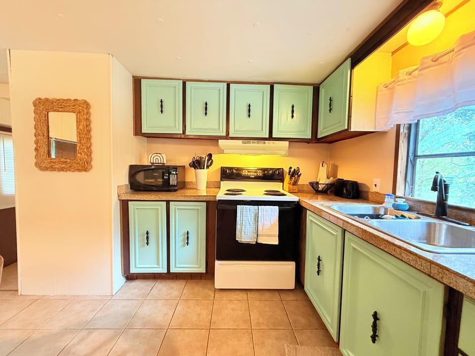 Stove and microwave