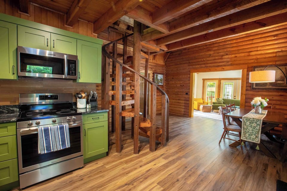 Oven, Kitchen, Loft stairs