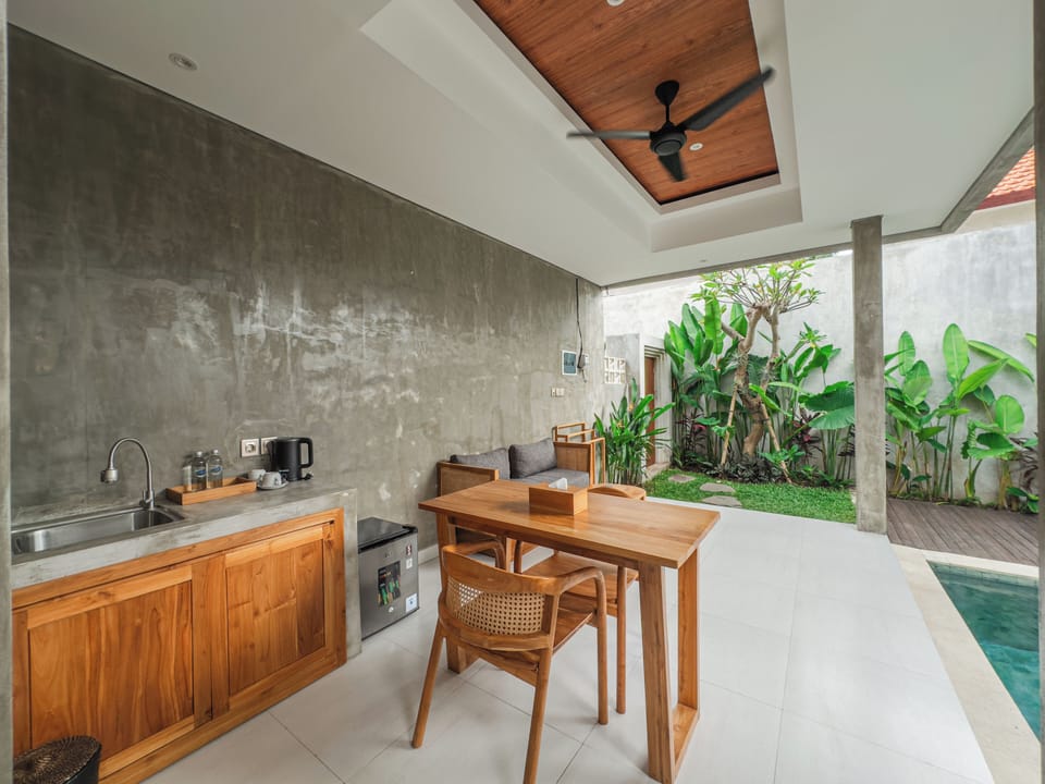 Villa, 1 Bedroom, Private Pool | Living area | Flat-screen TV