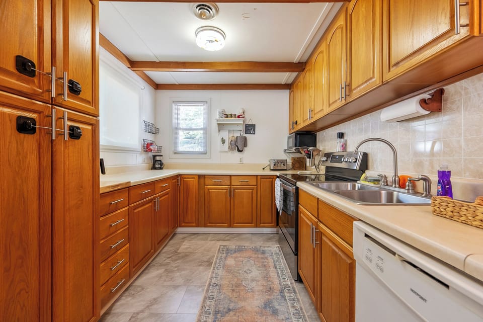 Ample counter space for cooking & prepping