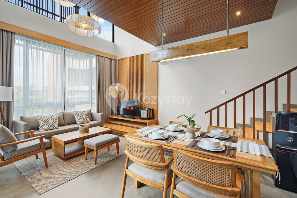 Villa, 3 Bedrooms, Resort View | Living area | 43-inch Smart TV with cable channels, Netflix, streaming services