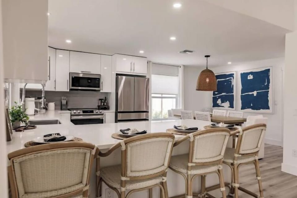 Bright kitchen with island seating for everyone