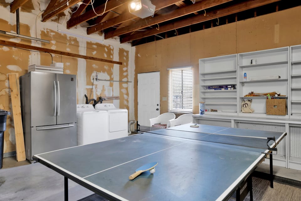 A fun game room with games perfect for family fun, friendly competition, and unforgettable entertainment during your stay.