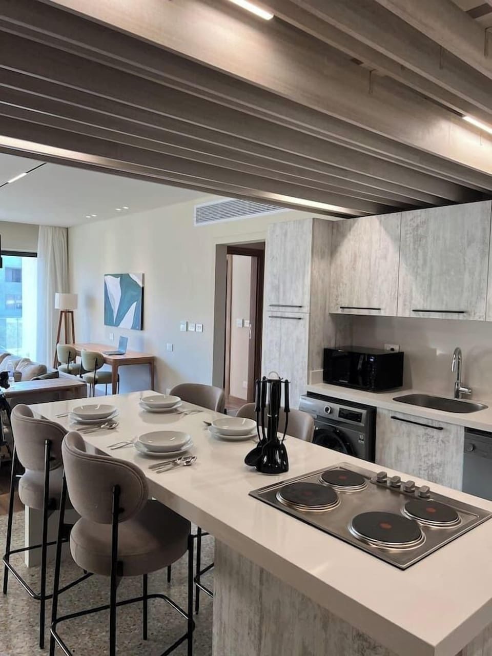 Apartment, Balcony, Garden View | Private kitchen