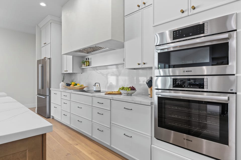 Ample counter space for meal prepping.