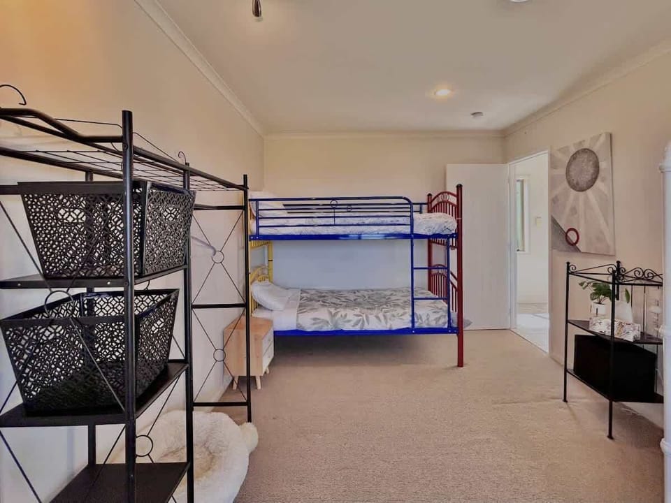 Spacious bunk room 2 single bunks with ocean views