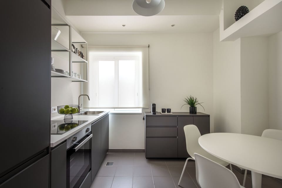 Apartment, 2 Bedrooms, City View | Private kitchen | Fridge, oven, stovetop, dishwasher