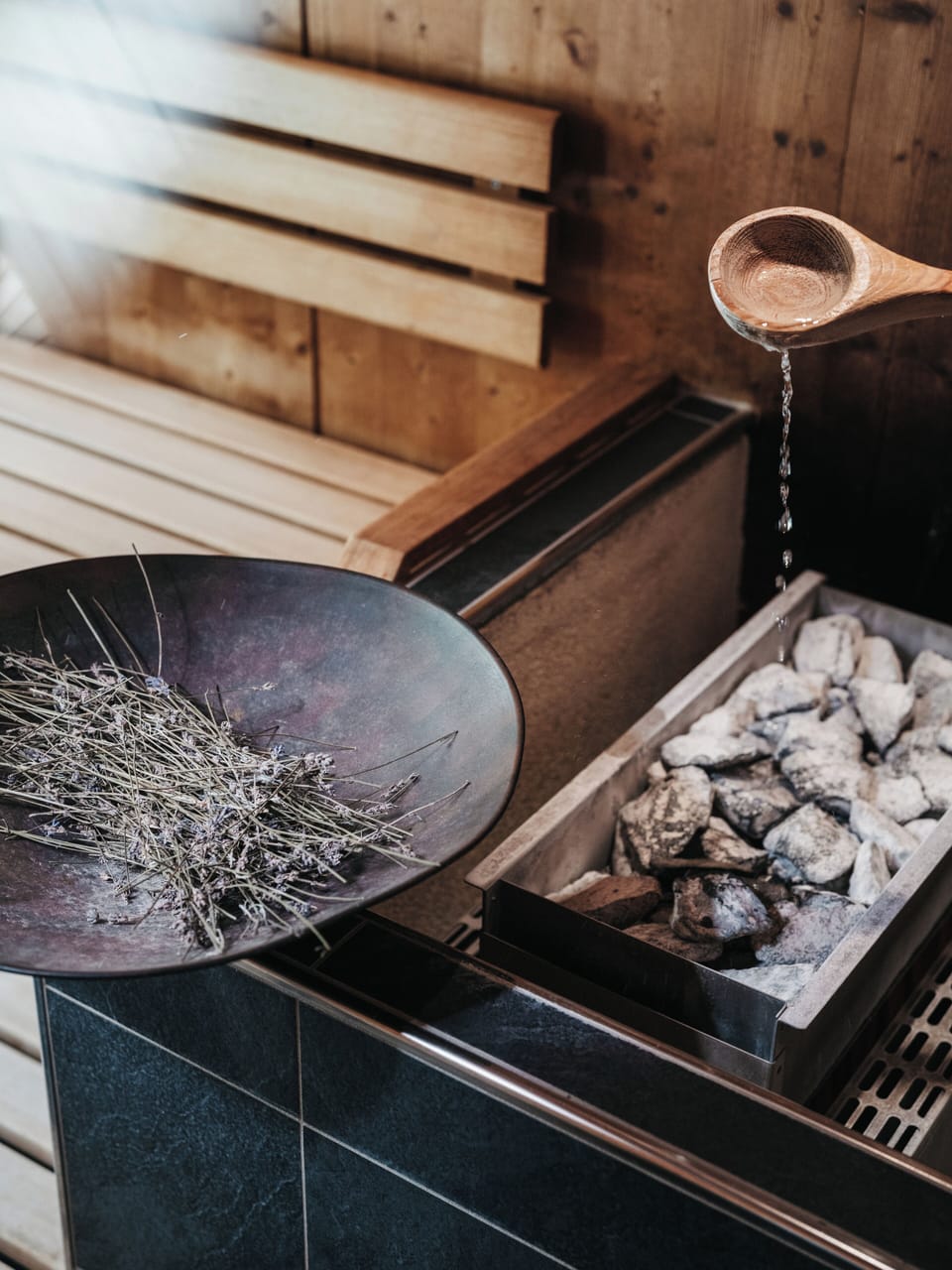 Sauna, steam room, body treatments, prenatal massages, sports massages