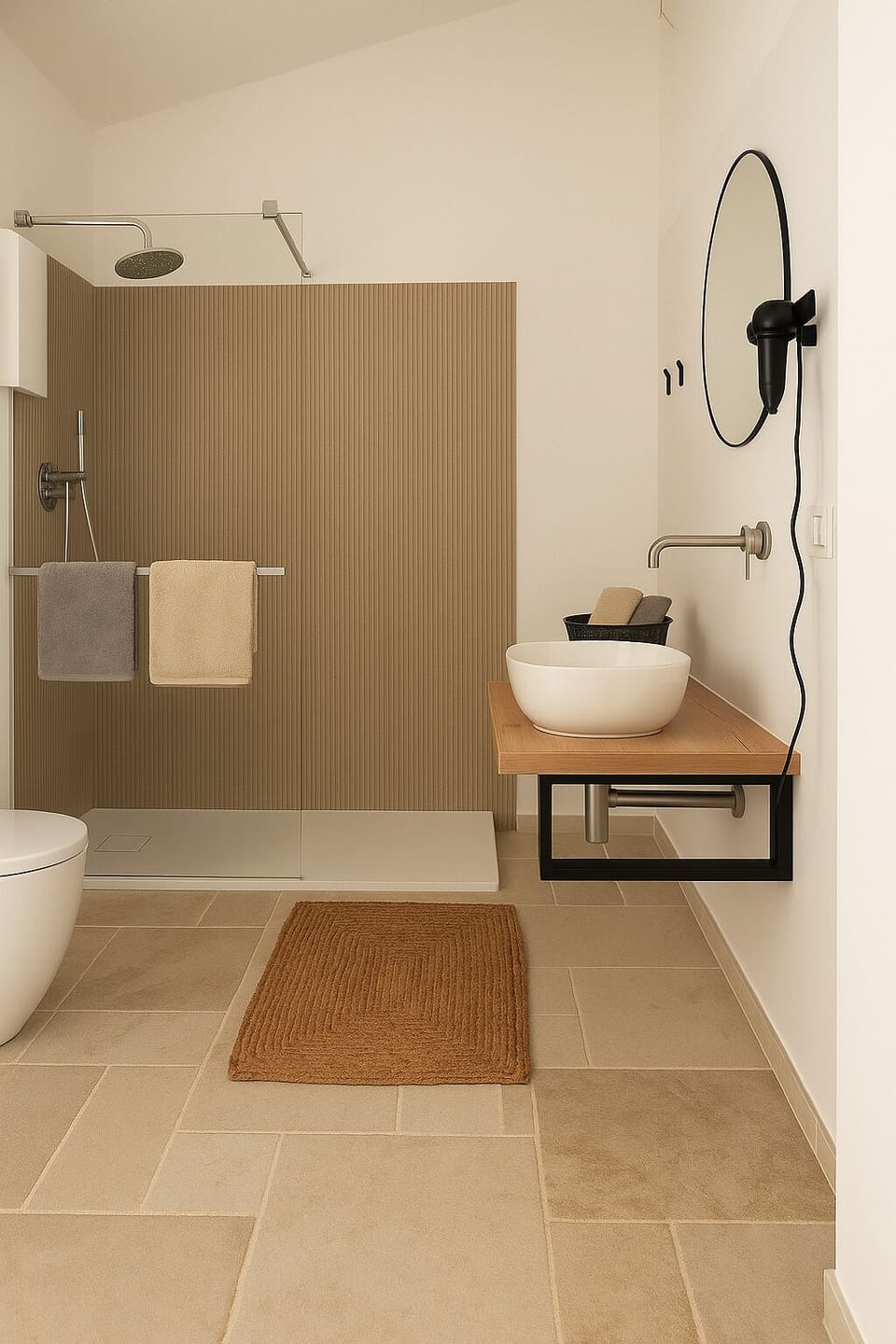 Superior Room, 1 King Bed, Pets Allowed | Bathroom | Shower, hair dryer, bidet, towels