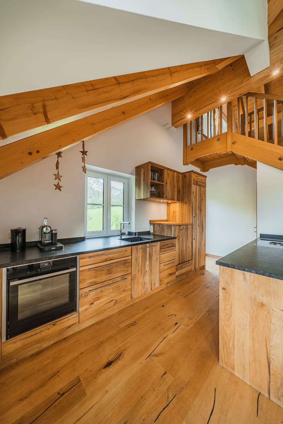 Comfort Penthouse, 2 Bedrooms, Balcony, Mountain View | Private kitchen | Coffee/tea maker, electric kettle, toaster