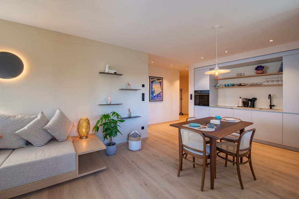 The apartment's living area