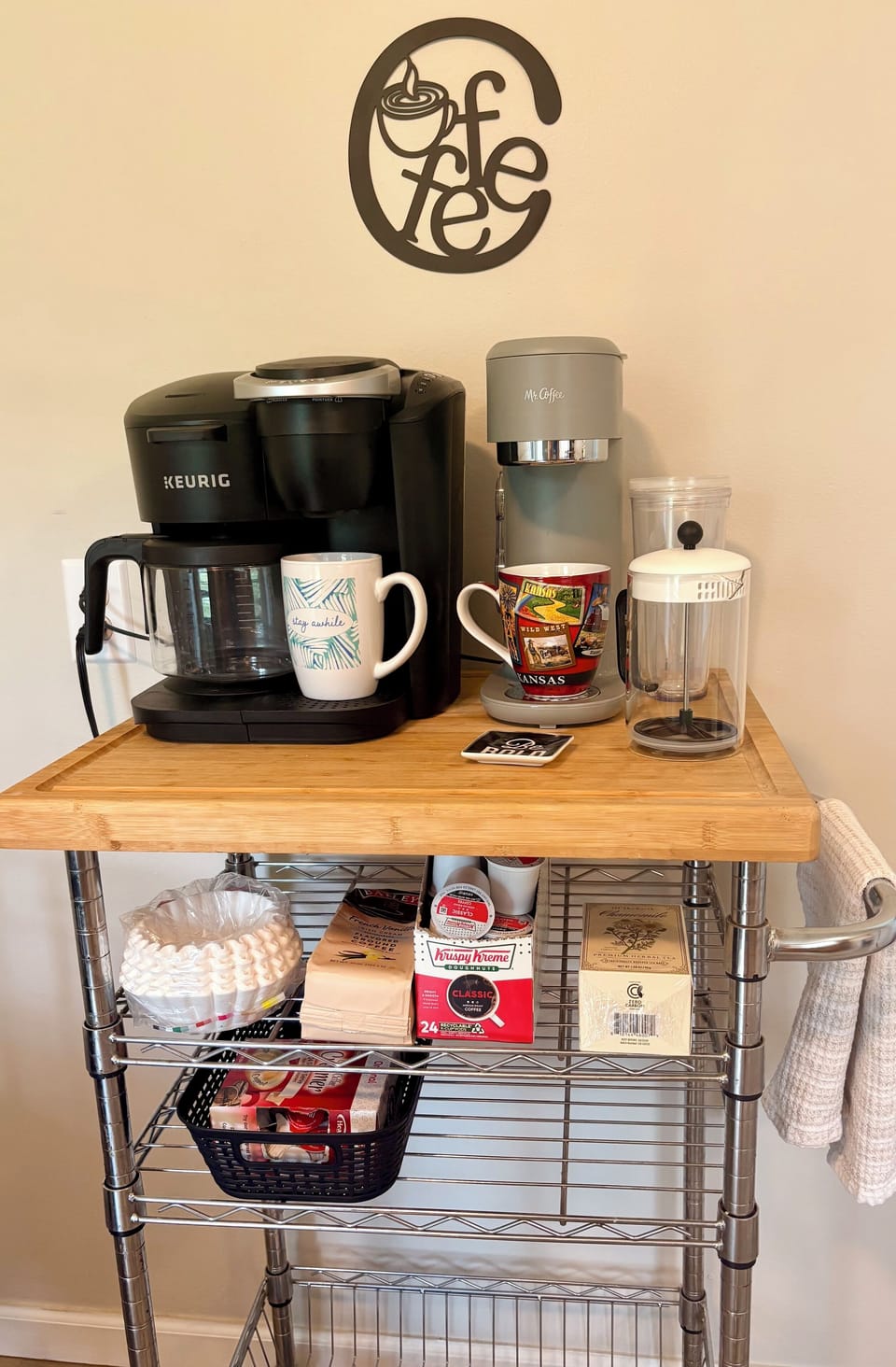 Coffee Station: brew  hot or cold beverages