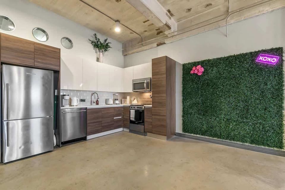 Sleek modern design meets playful decor, perfect for culinary adventures in Dallas!