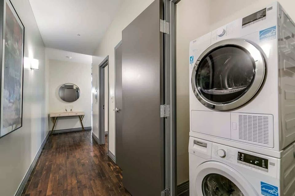 Stacked Front Load Washer and Dryer