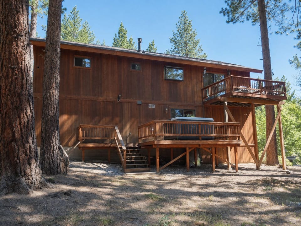 exterior of the house during summer