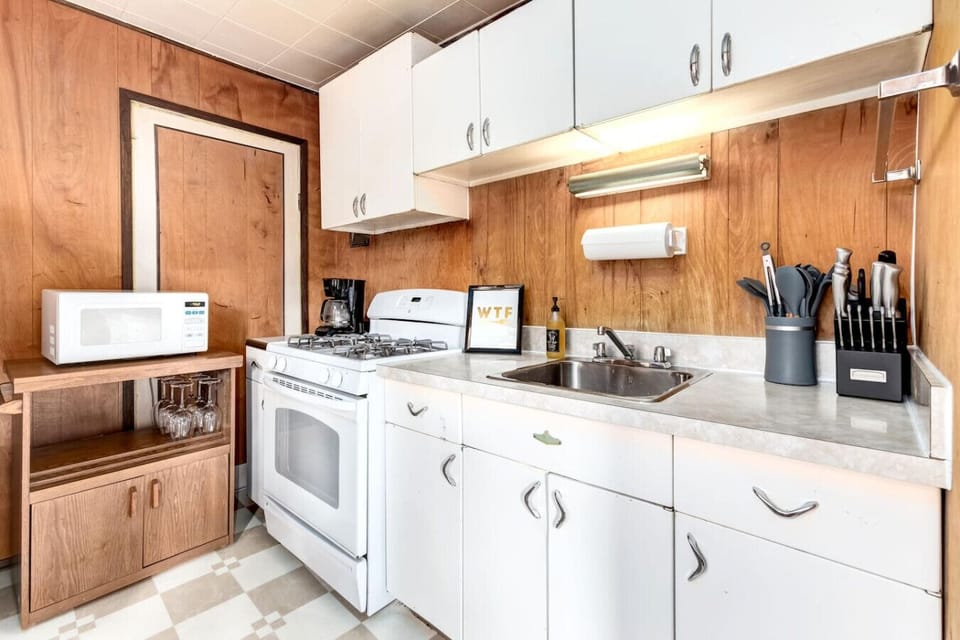 Full kitchen equipped for effortless home-cooked meals.
