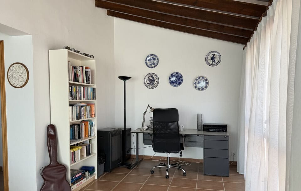 Open Plan Office Area with books