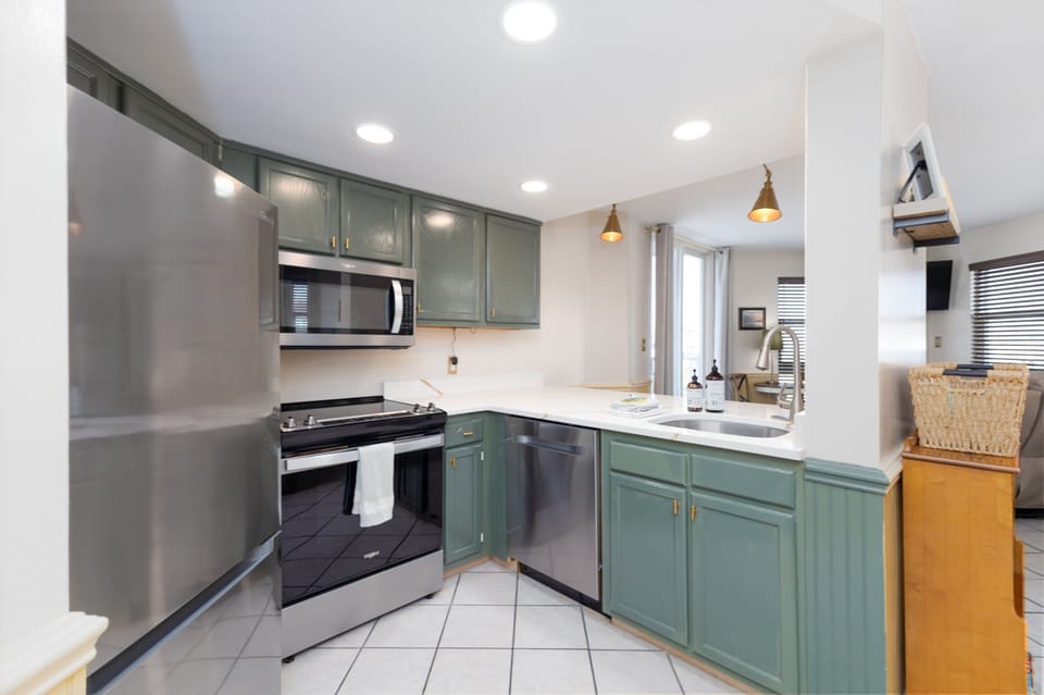 A clean, contemporary kitchen design