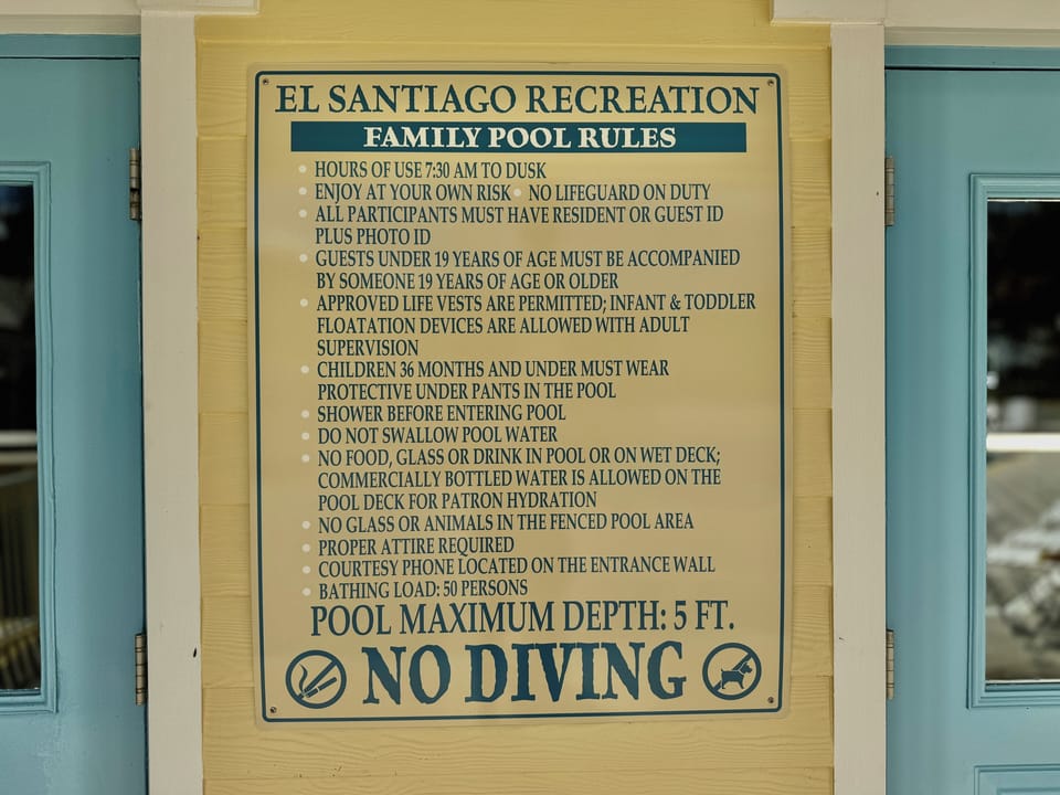 El Santiago Recreation Center - 0.9 Miles Away - Family Pool