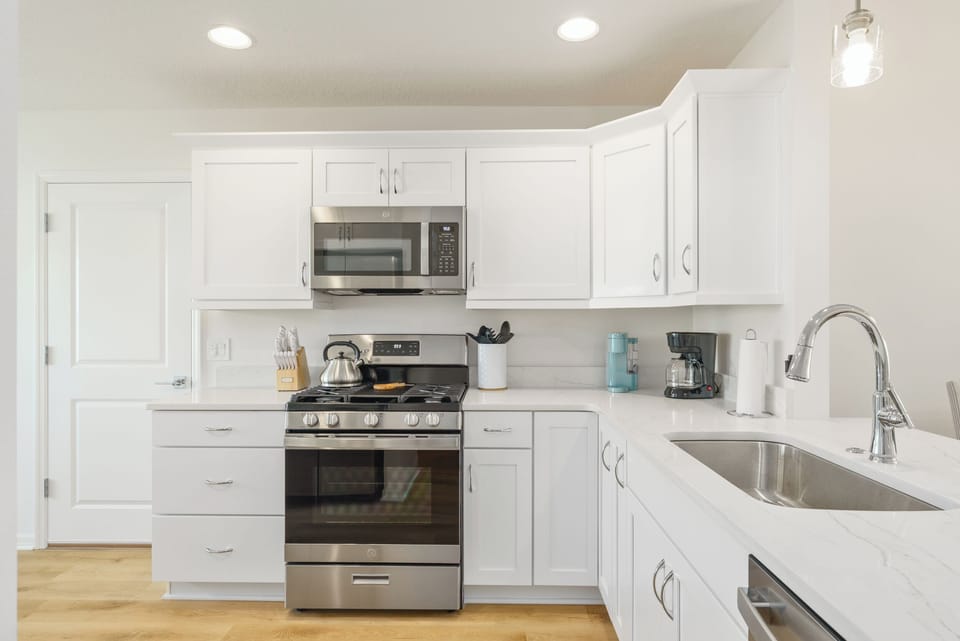 Fully stocked kitchen with everything you'll need