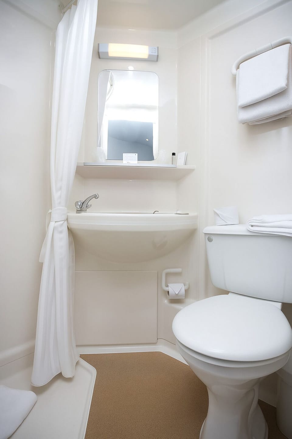 Shower, eco-friendly toiletries, hair dryer, towels