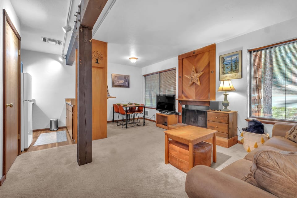 View of Living Space, Dining Area and Kitchen