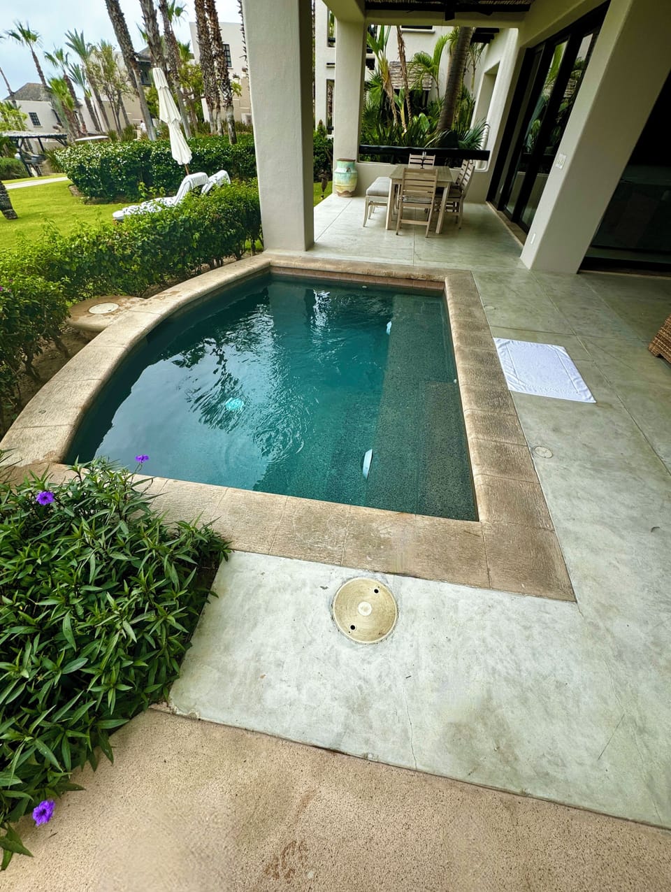 Heated plunge pool at 1701