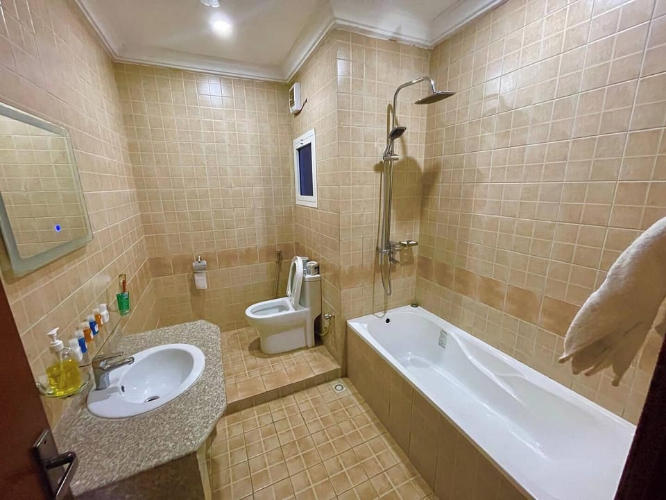 Economy Room, Balcony, City View | Bathroom | Free toiletries, hair dryer, towels, soap