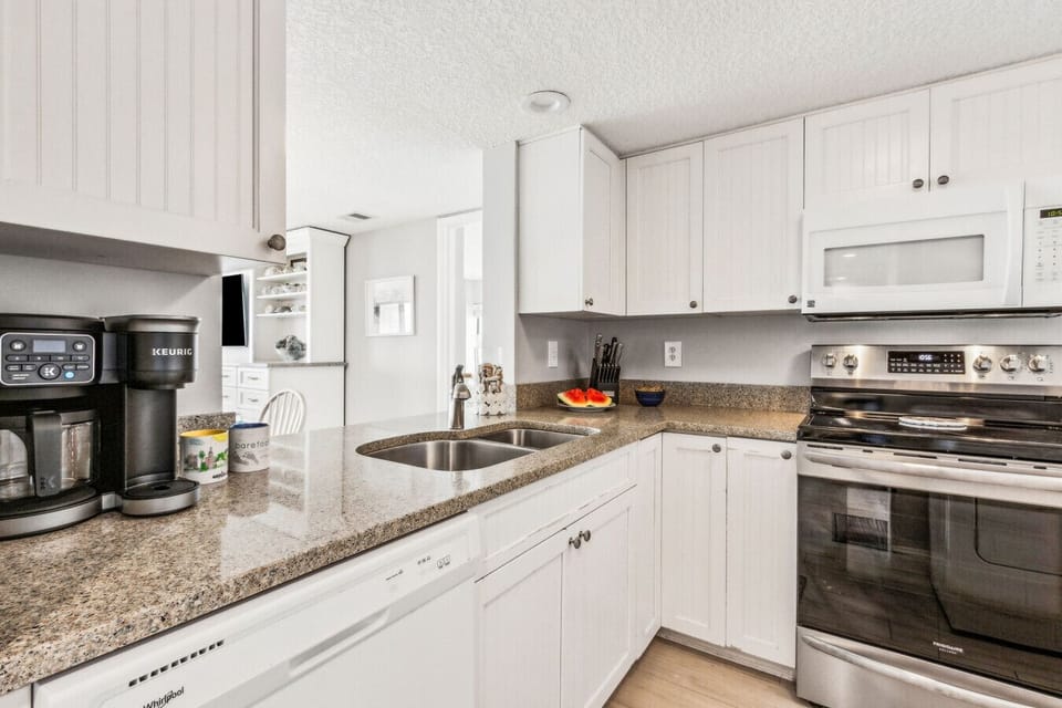 Kitchen with kuerig coffee area