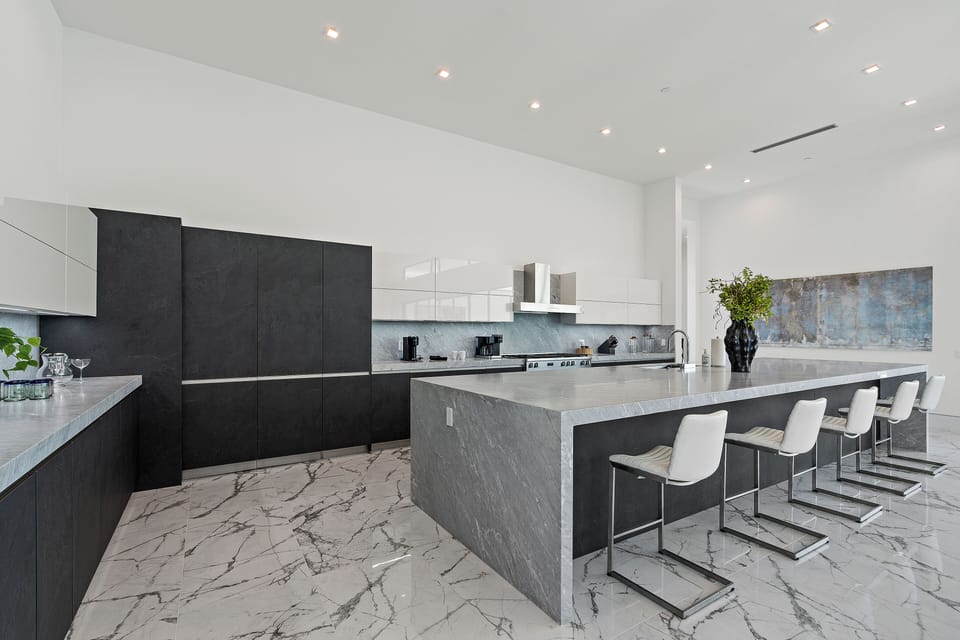 Sleek modern kitchen.