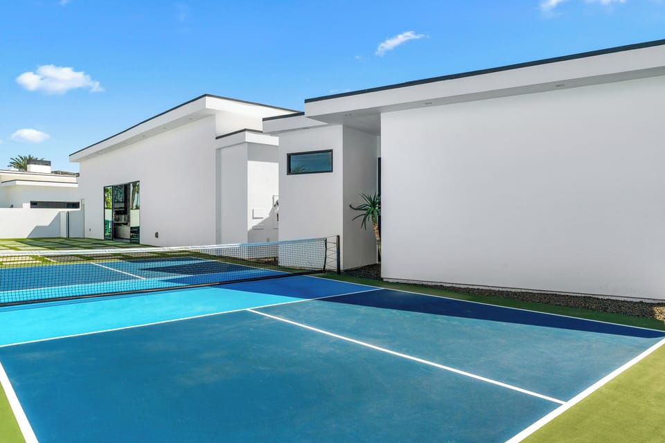 Pickleball court.