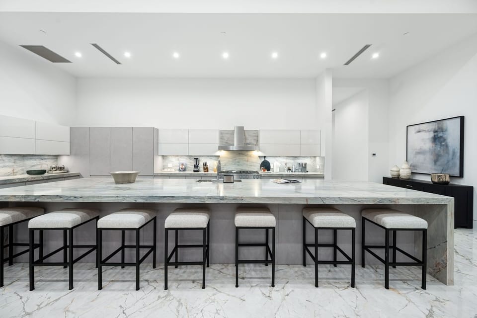 Fully stocked kitchen for your culinary creations.