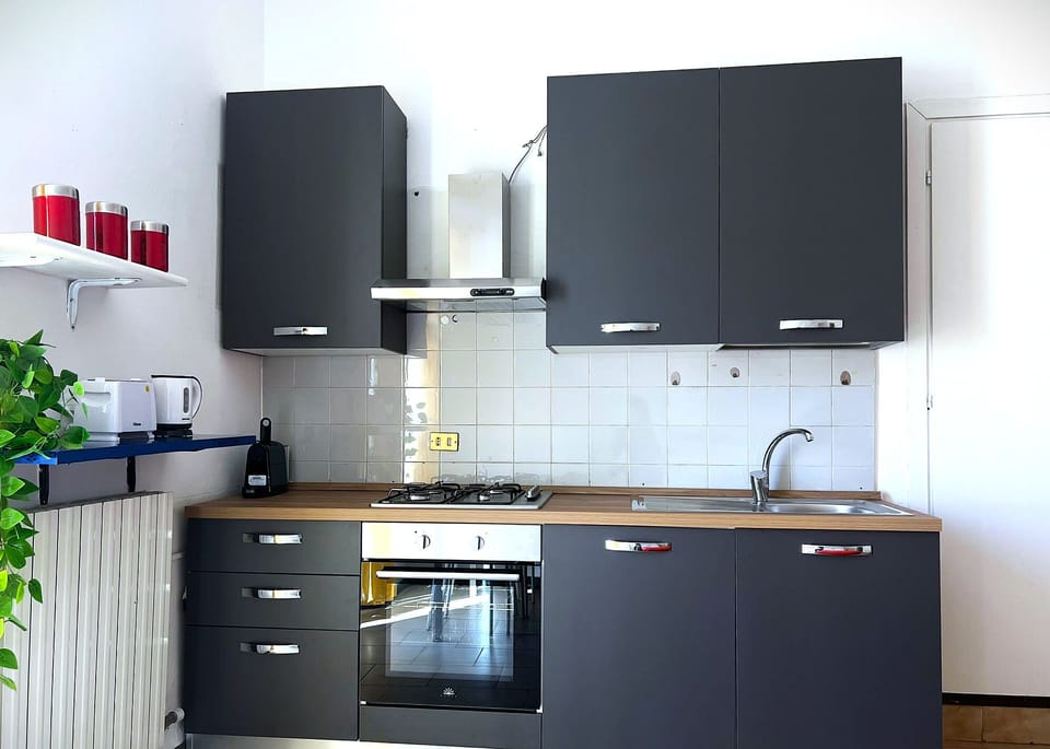 Apartment, Kitchen | Private kitchen | Fridge, oven, stovetop, electric kettle