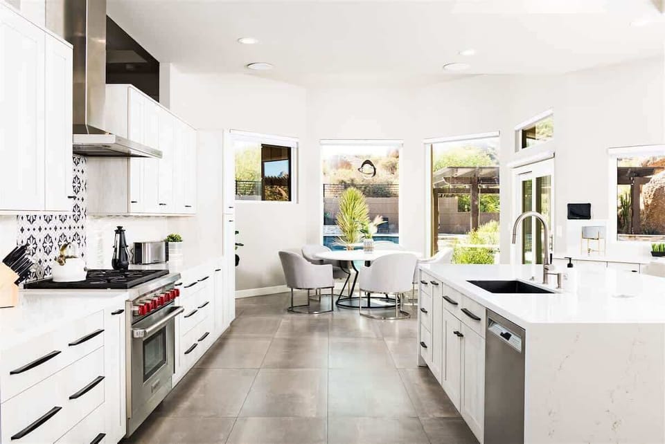 Fully stocked, chef ready kitchen 