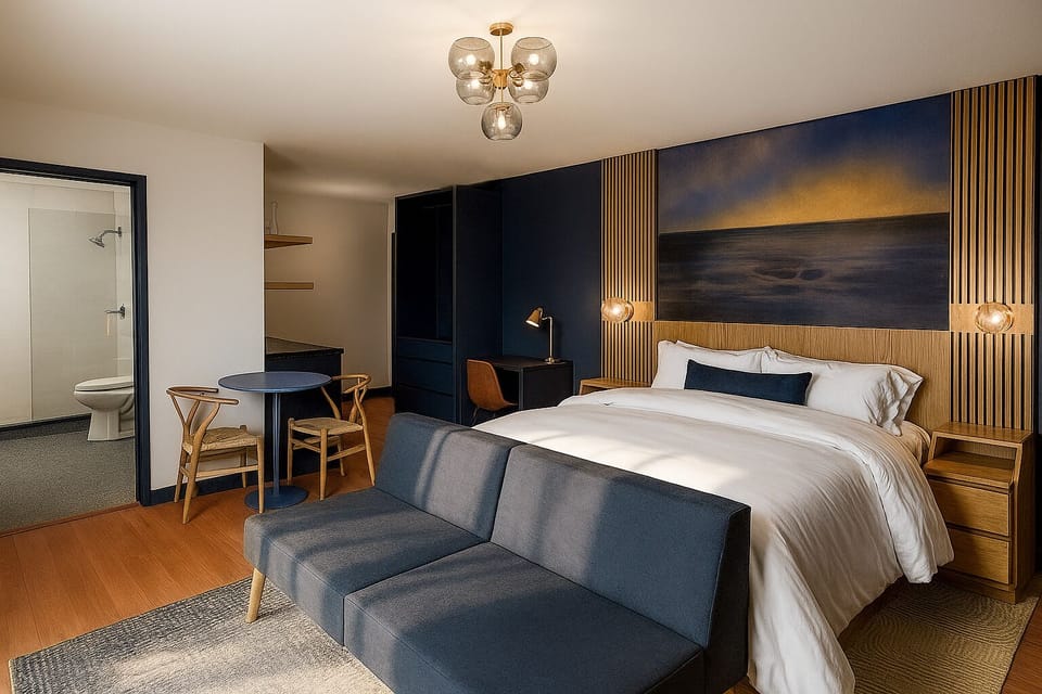 Room, 1 King Bed | Iron/ironing board, free WiFi