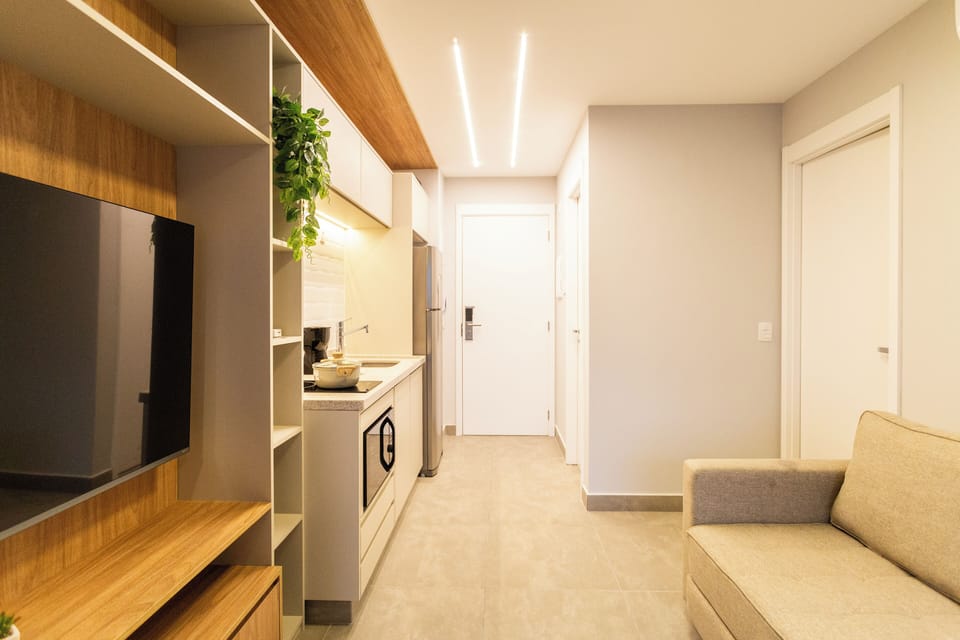 Apartment | Living room | 40-inch Smart TV with digital channels, streaming services