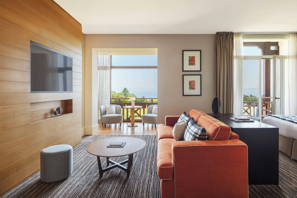 Suite, Lake View (Castel Lake View) | Living area | Flat-screen TV, pay movies