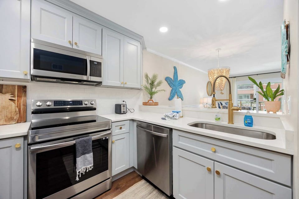 Kitchen Opens to Living/Dining